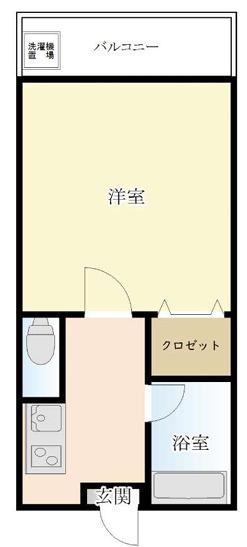 コンフォート東尾久(1K/2階)の間取り写真