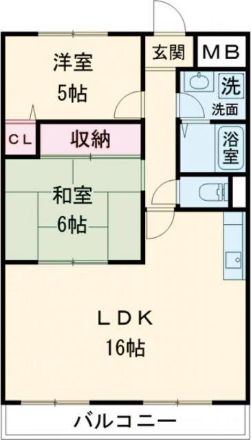 ソシア・アグネス(3LDK/2階)の間取り写真