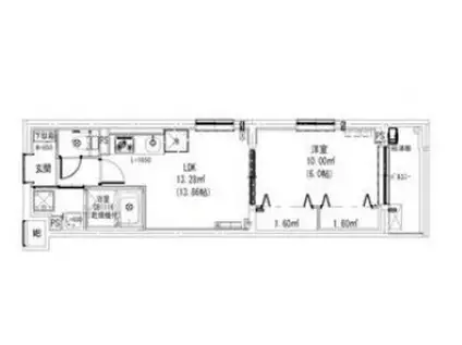 LEAF VILLAGE 新宿若松 リーフヴィレッジ新宿若松(1LDK/4階)の間取り写真