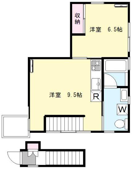 ガーデンテラス赤堤(1LDK/2階)の間取り写真