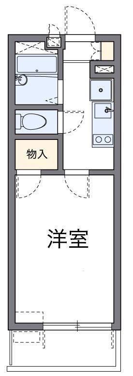 ベルファム(1K/3階)の間取り写真