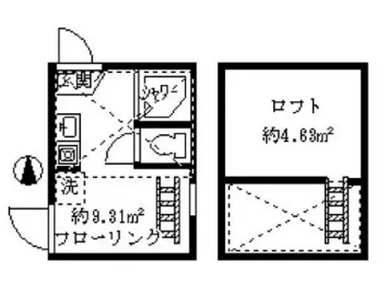 ソフィアオランジェ(ワンルーム/2階)の間取り写真