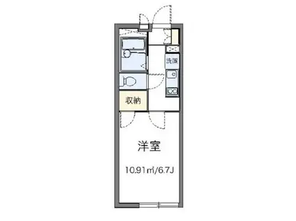 レオパレスクリムゾン矢口(1K/3階)の間取り写真