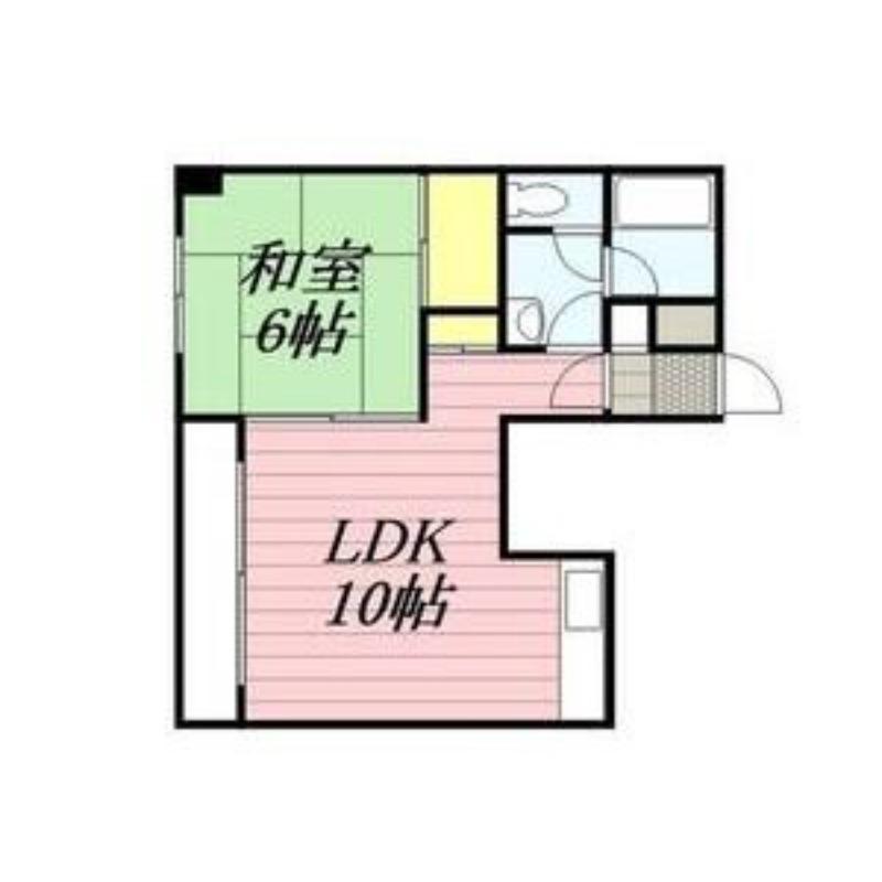 ヴィラフレール(1LDK/2階)の間取り写真