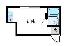 エリーズ南本町(ワンルーム/4階)の間取り写真