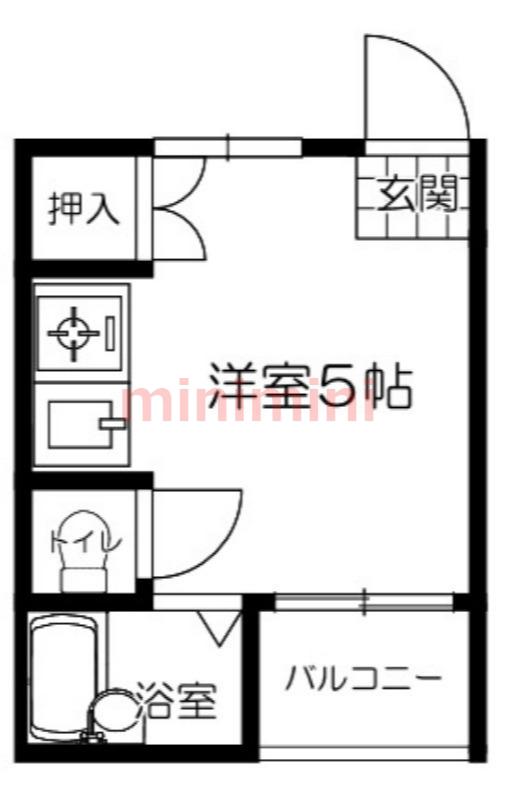 ネオハイツ(ワンルーム/4階)の間取り写真