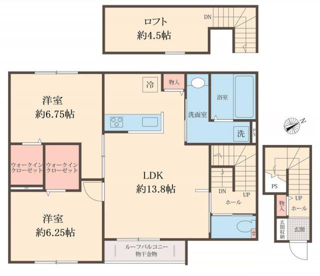 MAISON LIMONAIA(2LDK/2階)の間取り写真