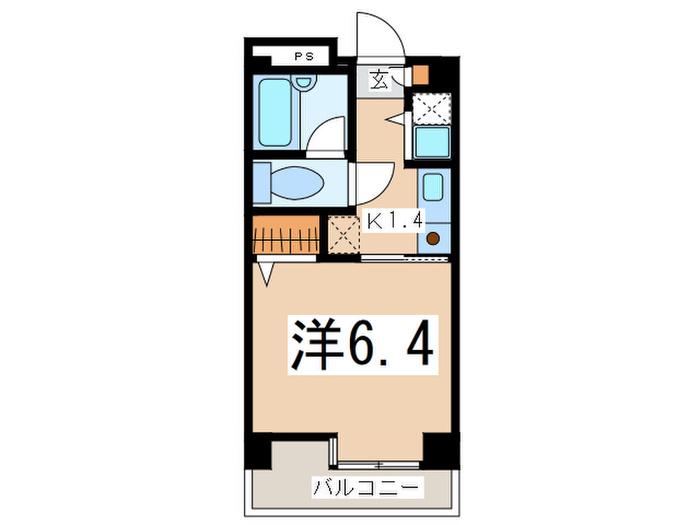 TERRA湘南台(1K/5階)の間取り写真