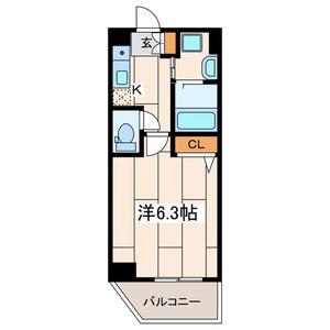 パティーナ川崎(1K/8階)の間取り写真