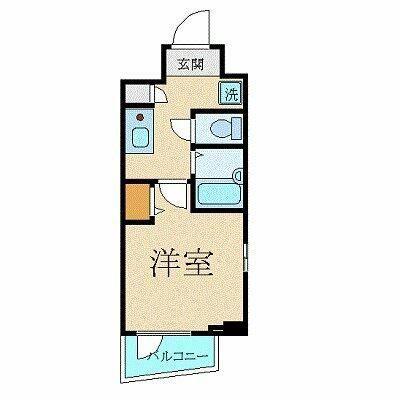 サンテミリオン東麻布(1K/3階)の間取り写真