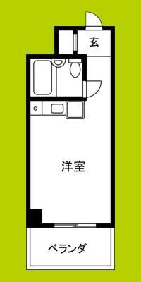 ライオンズマンション日本橋(ワンルーム/2階)の間取り写真