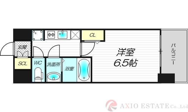 フォーリアライズ淡路ライツ(1K/2階)の間取り写真
