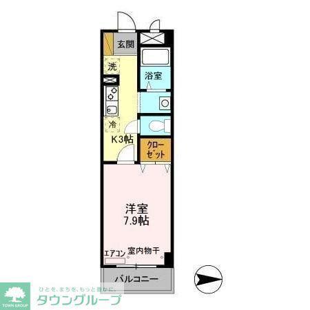 メゾンヴェール(1K/5階)の間取り写真