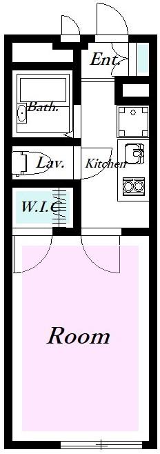 レオパレスアドミラブールユキコ(1K/1階)の間取り写真