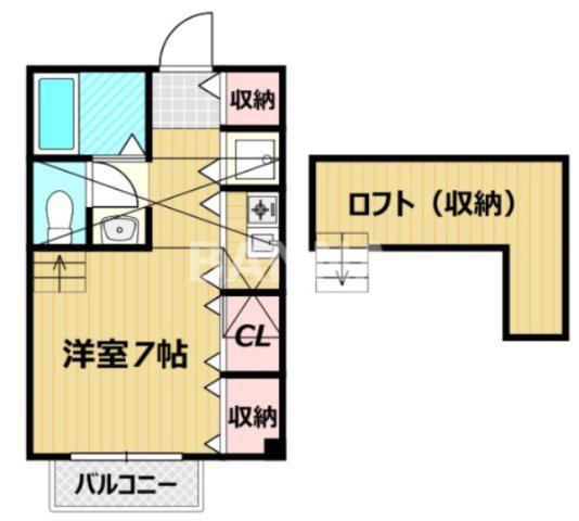 MAISONKEY(ワンルーム/2階)の間取り写真