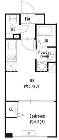 プライマル大塚(1DK/2階)の間取り写真
