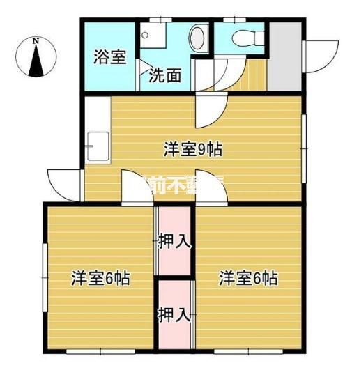 フォレスト本庄(2DK/1階)の間取り写真