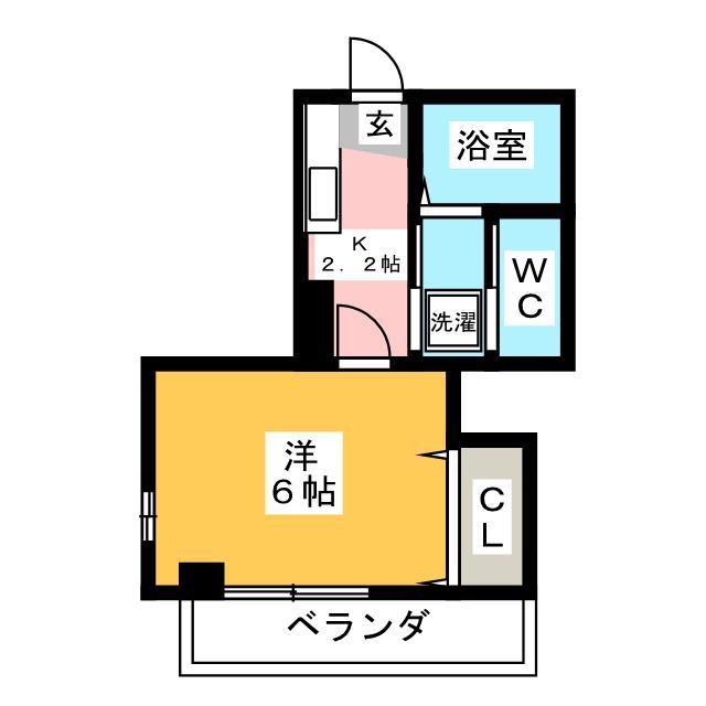 NSコーポ(1K/3階)の間取り写真