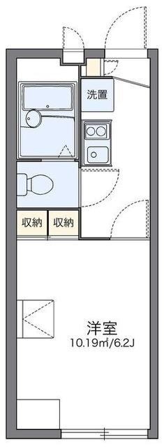 レオパレスエスペランサ常盤(1K/2階)の間取り写真