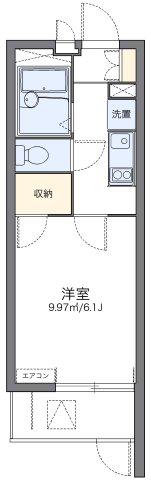 レオパレスノンノミーオ(1K/1階)の間取り写真