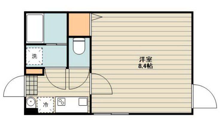 CONFORT・RESIDENCE東砂(1K/4階)の間取り写真