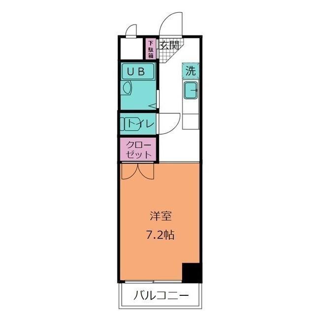 コンフォルトハイツ新宿(ワンルーム/5階)の間取り写真
