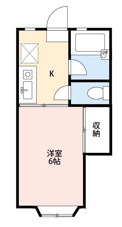 トランキリテ大宮(1K/1階)の間取り写真