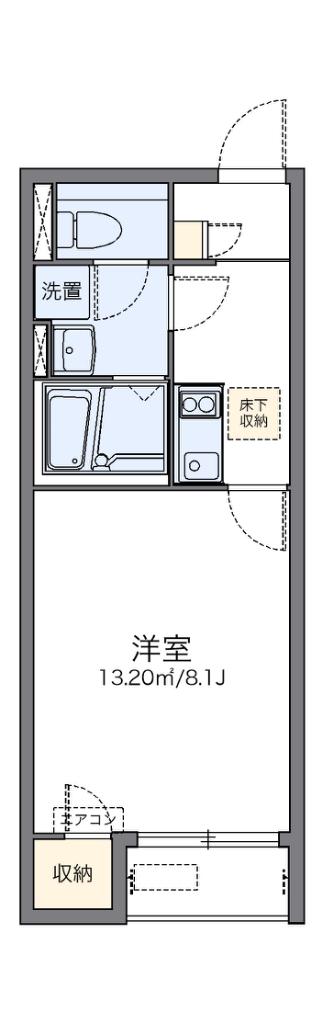 レオネクストSAKAEII(1K/1階)の間取り写真