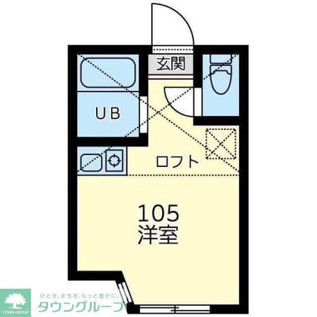 ユナイト芹ヶ谷マデイラ(ワンルーム/1階)の間取り写真