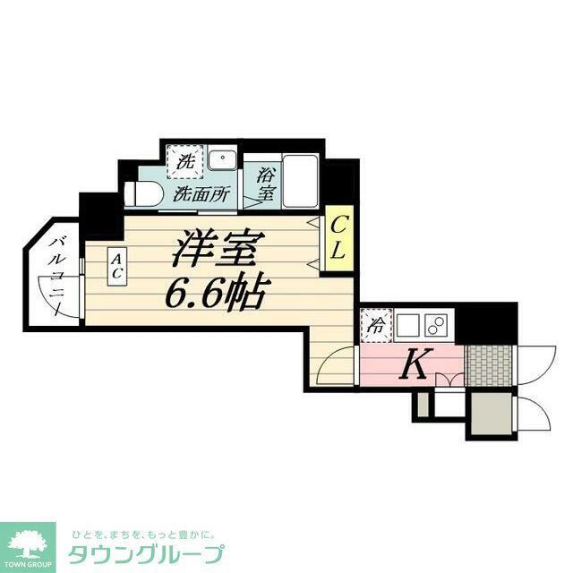 GRANPASEO錦糸町駅前(1K/4階)の間取り写真