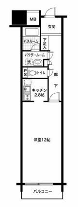 LA.PRYLE新横浜(1K/4階)の間取り写真