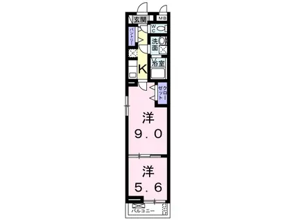フォレスタ・和歌浦(1K/3階)の間取り写真