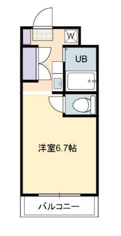 ハムレットコミューンE(1K/3階)の間取り写真