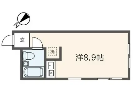 サンライト高井戸(ワンルーム/2階)の間取り写真