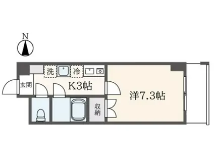 SHIRAITO MS‐1(1K/1階)の間取り写真