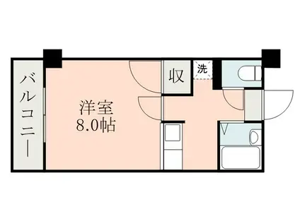 コスモ郡元(1K/3階)の間取り写真