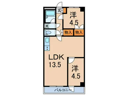ライオンズステーションプラザ大塚(2LDK/7階)の間取り写真