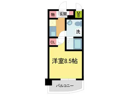 セレニテ甲子園I(1K/7階)の間取り写真