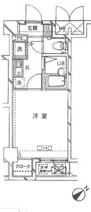 ドルチェ代々木 4階階 間取り
