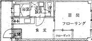コーポKEIYO(1K/2階)の間取り写真