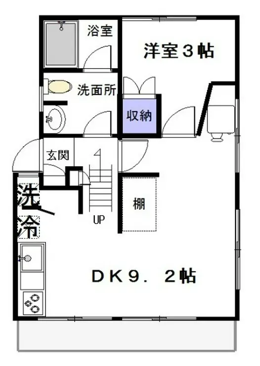 第2森コーポ 2階階 間取り