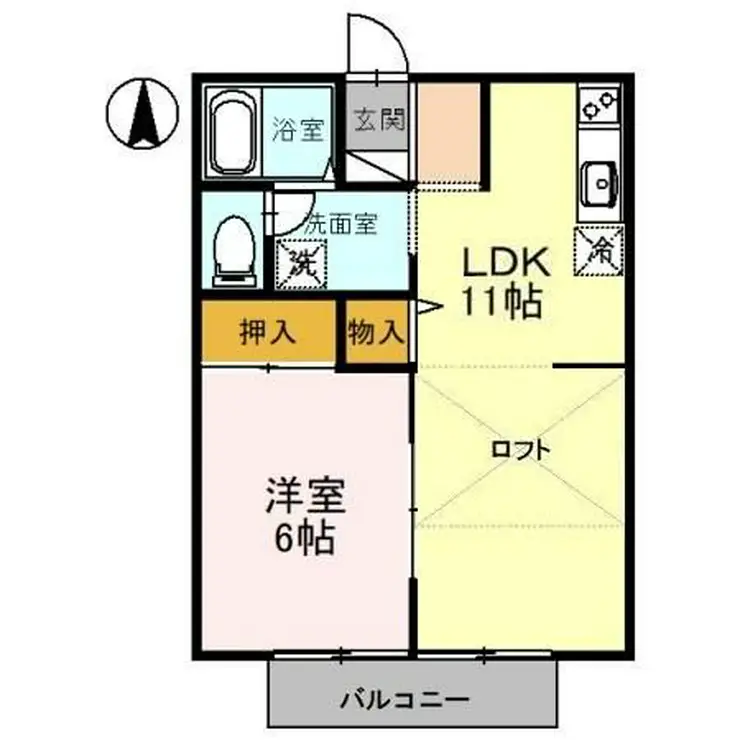 レディアンス熊谷 2階階 間取り