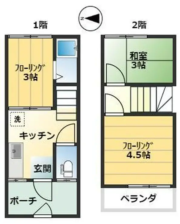 第五双葉荘 1階階 間取り