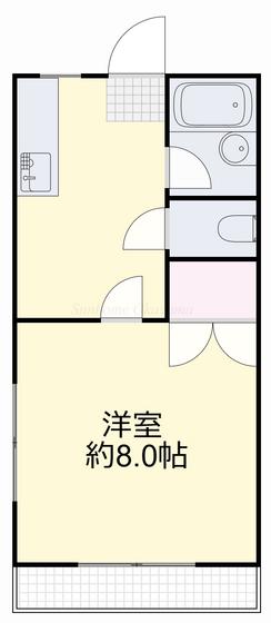 メゾンウインズ(1K/2階)の間取り写真