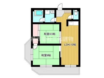 リバーサイド新高島平(2LDK/6階)の間取り写真