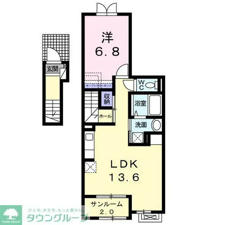 ハーベスト 2階階 間取り