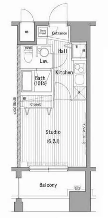 ガーラ・プレシャス横濱関内 8階階 間取り