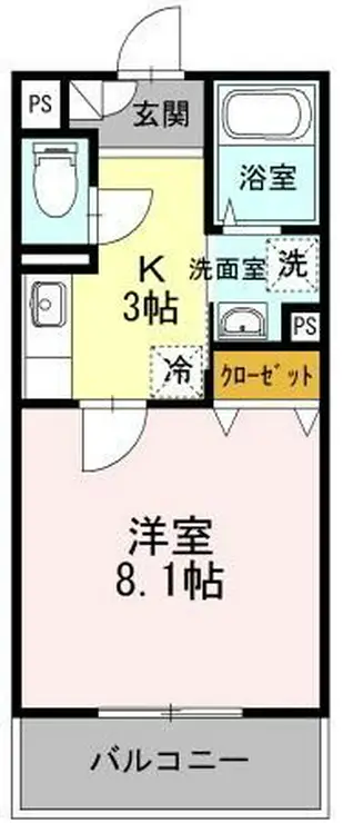 スカイヴィラージュ 4階階 間取り