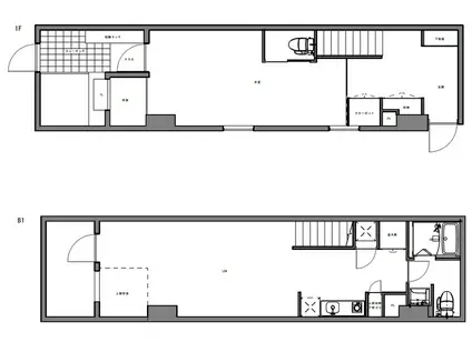 ハイリーフ芝大門(1LDK/1階)の間取り写真