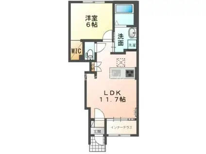 オータムめぐみIII(1LDK/1階)の間取り写真